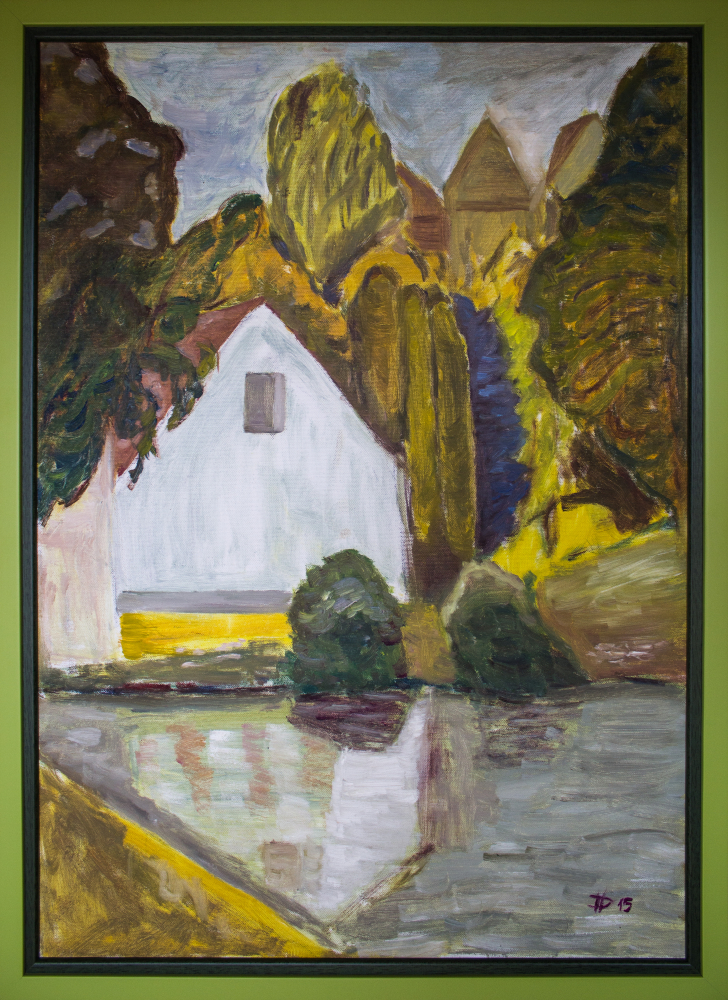 Návrat do Úštěku, 2015, olej na plátně, 70 x 50 cm