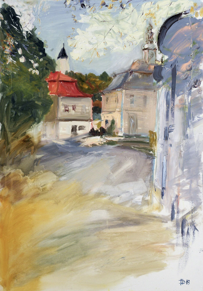 Levín, 2018, olej na plátně, 100 x 80 cm