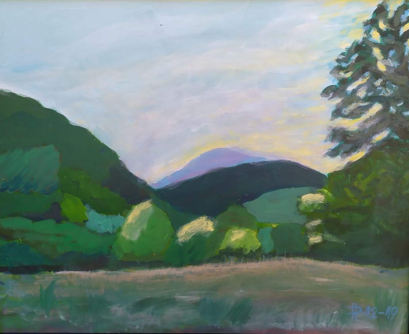 Věčný obraz, 2012 – 2019, olej na dřevě, 40 x 50