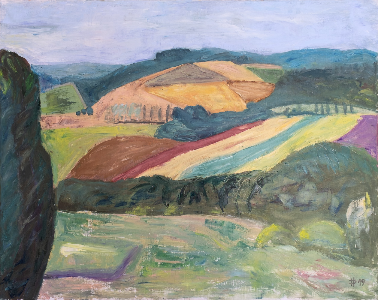 Barvy Vysočiny , 2019, olej na plátně, 80 x 100 cm